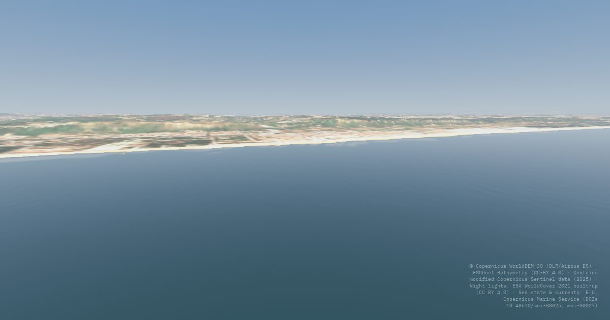 Costa da Caparica (CDS) rendered from forecast data