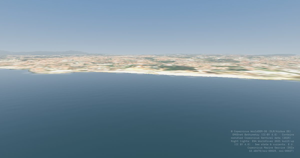 Carcavelos rendered from forecast data